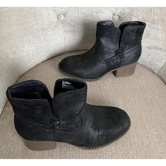 True Craft Women’s Bootie Boots Western Java Black Pull On Style Size 6 - Picture 5 of 8